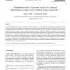 Implementation of security policy for clinical information systems over wireless sensor networks