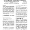 Improving retention and graduate recruitment through immersive research experiences for undergraduates