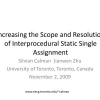Increasing the Scope and Resolution of Interprocedural Static Single Assignment