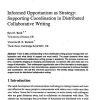 Informed Opportunism as Strategy: Supporting Coordination in Distributed Collaborative Writing