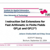 Instruction Set Extensions for Fast Arithmetic in Finite Fields GF( p) and GF(2m)