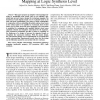 IP Watermarking Using Incremental Technology Mapping at Logic Synthesis Level
