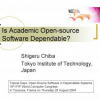 Is academic open source software dependable?