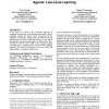 Learnable behavioural model for autonomous virtual agents: low-level learning