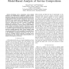 Leveraging Integrated Tools for Model-Based Analysis of Service Compositions