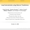 Loop Summarization Using Abstract Transformers
