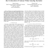 Low complexity least-squares filter design for the correction of linear time-varying systems