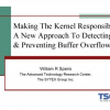 Making the Kernel Responsible: A New Approach to Detecting &amp; Preventing Buffer Overflows