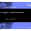Measuring the effectiveness of ACATS