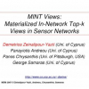 MINT Views: Materialized In-Network Top-k Views in Sensor Networks