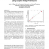 Mitigation of intra-array SRAM variability using adaptive voltage architecture