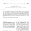 Mobility information for resource management in wireless ATM networks