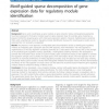 Motif-guided sparse decomposition of gene expression data for regulatory module identification