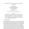 Multimatroids II. Orthogonality, minors and connectivity