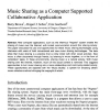 Music sharing as a computer supported collaborative application