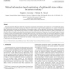 Mutual information based registration of multimodal stereo videos for person tracking