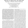 Network Lifetime Optimization by Duality Approach for Multi-Source and Single-Sink Topology in Wireless Sensor Networks