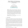 Neural Algebra and Consciousness: A Theory of Structural Functionality in Neural Nets