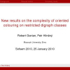 New Results on the Complexity of Oriented Colouring on Restricted Digraph Classes