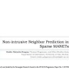 Non-intrusive Neighbor Prediction in Sparse MANETs