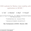 ODE methods for Markov chain stability with applications to MCMC