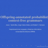 Offspring-annotated probabilistic context-free grammars