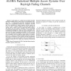 On Channel Coding Selection in Time-Slotted ALOHA Packetized Multiple-Access Systems Over Rayleigh Fading Channels