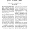On the Performance of Cooperative Wireless Fixed Relays in Asymmetric Channels