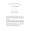 On the Translation of Qualitative Spatial Reasoning Problems into Modal Logics