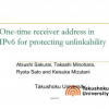 One-Time Receiver Address in IPv6 for Protecting Unlinkability