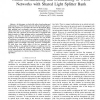 Online broadcasting and multicasting in WDM networks with shared light splitter bank