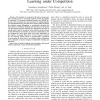 Opportunistic Spectrum Access with Multiple Users: Learning under Competition