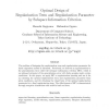 Optimal design of regularization term and regularization parameter by subspace information criterion