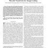 Optimization and implementation of the integer wavelet transform for image coding