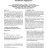 Parallel SimRank computation on large graphs with iterative aggregation