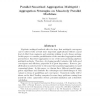 Parallel Smoothed Aggregation Multigrid: Aggregation Strategies on Massively Parallel Machines