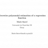 Piecewise polynomial estimation of a regression function