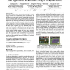 Player action recognition in broadcast tennis video with applications to semantic analysis of sports game