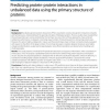 Predicting protein-protein interactions in unbalanced data using the primary structure of proteins