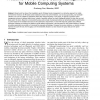 Proactive Power-Aware Cache Management for Mobile Computing Systems