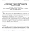 Probability density functions based weights for ordered weighted averaging (OWA) operators: An example of water quality indices