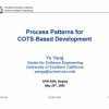 Process Patterns for COTS-Based Development