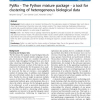 PyMix - The Python mixture package - a tool for clustering of heterogeneous biological data