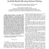 Real-Time Measurement of End-to-End Available Bandwidth using Kalman Filtering