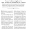 Recommendations in Online Discussion Forums for E-Learning Systems
