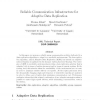 Reliable Communication Infrastructure for Adaptive Data Replication