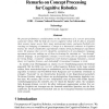 Remarks on Concept Processing for Cognitive Robotics