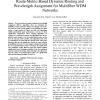 Route-Metric-Based Dynamic Routing and Wavelength Assignment for Multifiber WDM Networks