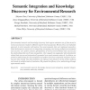 Semantic Integration and Knowledge Discovery for Environmental Research