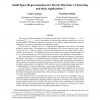 Small Space Representations for Metric Min-Sum k -Clustering and Their Applications